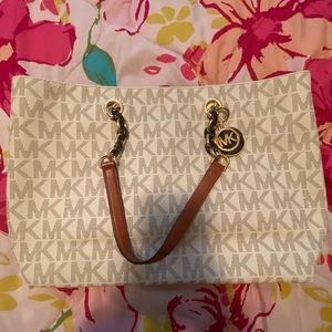 Michael Kors large white tote